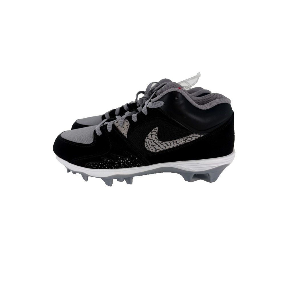 Nike Air Jordan Stadium 90 Low TD Men’s Size 12 Black Cement Football HQ0210-060